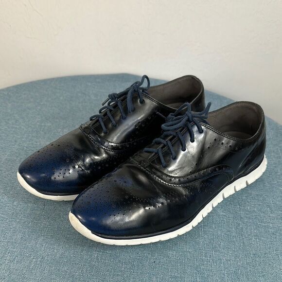 Cole Haan Navy Blue Oxfords Women’s 10 - Picture 1 of 9